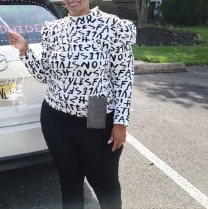 Stylish Black and White Party Jacket